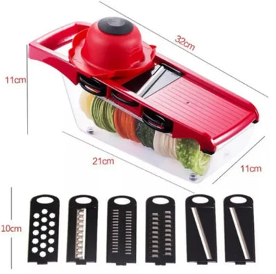 10 In 1 Mandolin Slicer Vegetable Cutter With Stainless Steel Blade Manual Potato Peeler Carrot Cheese Grater Nicer Kitchen