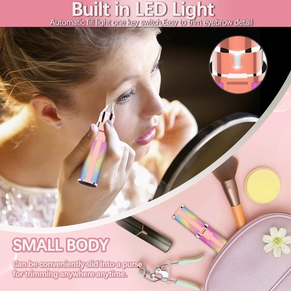 2 In 1 Electric Eyebrow Trimmer And Shaver, Flawless Hair Remover 2 In 1 Hair Remover Trimmer For Women