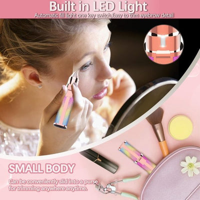 2 In 1 Electric Eyebrow Trimmer And Shaver, Flawless Hair Remover 2 In 1 Hair Remover Trimmer For Women