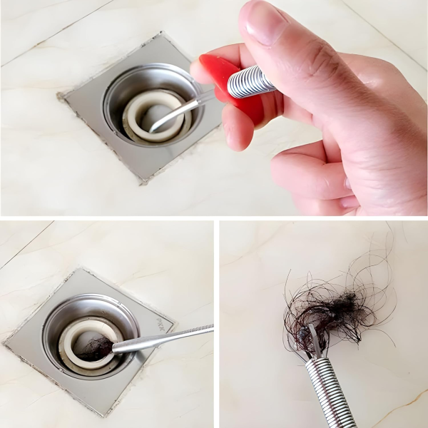 90 Cm Drain Wire Hair Drain Clog Removers, Kitchen Sink Cleaning Hook, Bathroom Toilet Pickup Tool