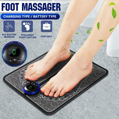 Ems Foot Massager Mat Electric Usb Charging Smart Display Ten Acupuncture