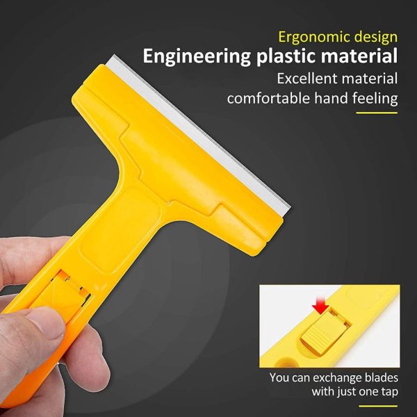 Heavy-duty Razor Blade Scraper Tool For Removing Labels, Stickers, Caulk, Adhesive
