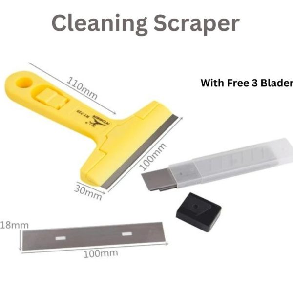Heavy-duty Razor Blade Scraper Tool For Removing Labels, Stickers, Caulk, Adhesive