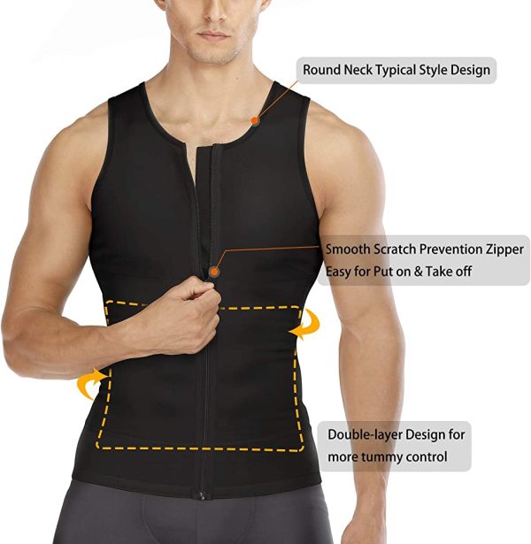 Hot Shapers Slimming Shirt Zipper Body Shaper