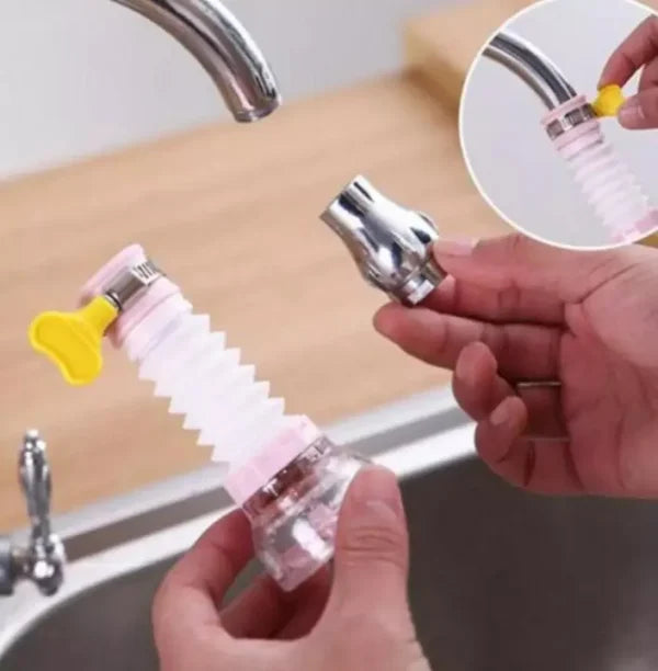 Kitchen Shower Splash Fan Faucet With Clip Water-saving Filter Tap Nozzle Extended Each – With Box