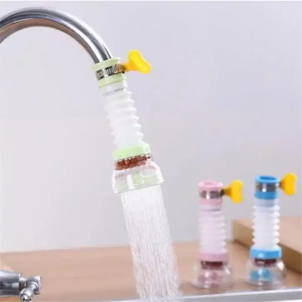 Kitchen Shower Splash Fan Faucet With Clip Water-saving Filter Tap Nozzle Extended Each – With Box