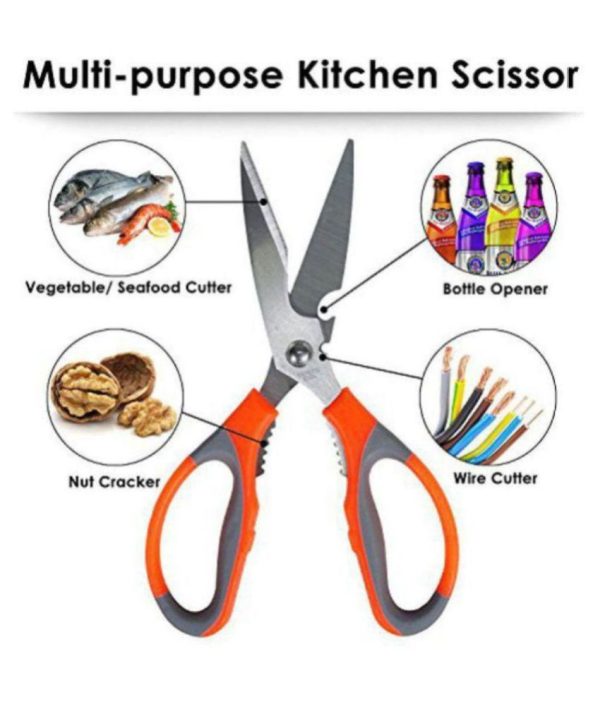 Multifunction Kitchen Scissors Heavy Duty Food Shears For Chicken Meat Vegetable