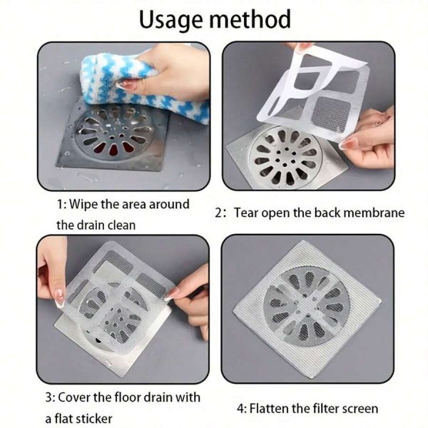 Multifunctional Net Sticker Drainer Net For Bathroom – Kitchen Etc | Window Screen Repair Patches For Door Window