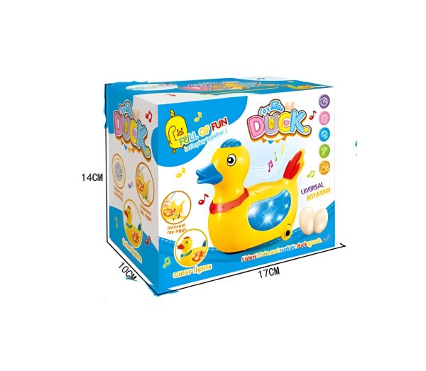 Musical Electric Lay Eggs Duck Toys For Kids And Boys – Battery Operated With Light And Music Sound