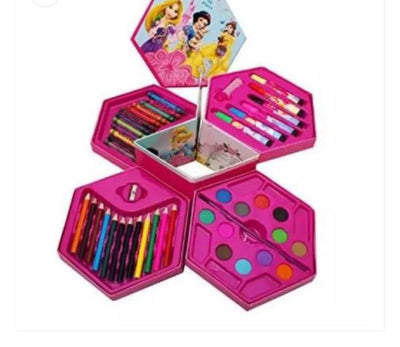 (nw000408) 46 Pcs Painting Colour Kit For Kids, Fun Disney/cartoon Character Art Set(random Design Color)