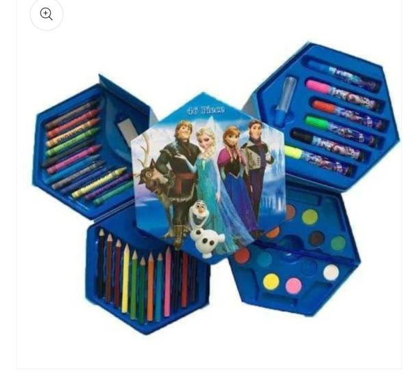 (nw000408) 46 Pcs Painting Colour Kit For Kids, Fun Disney/cartoon Character Art Set(random Design Color)