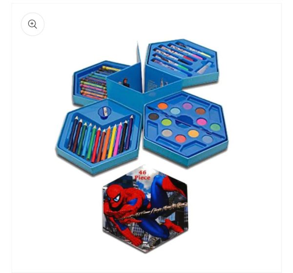 (nw000408) 46 Pcs Painting Colour Kit For Kids, Fun Disney/cartoon Character Art Set(random Design Color)