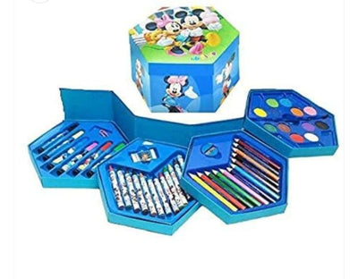 (nw000408) 46 Pcs Painting Colour Kit For Kids, Fun Disney/cartoon Character Art Set(random Design Color)