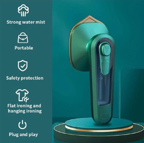 Portable Mini Electric Steam Iron – Handheld Garment Steamer For Clothes