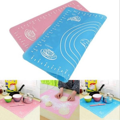 Silicone Pastry Mat – 14 Inch Round Non-stick Baking Mat With Measurements – Food-grade
