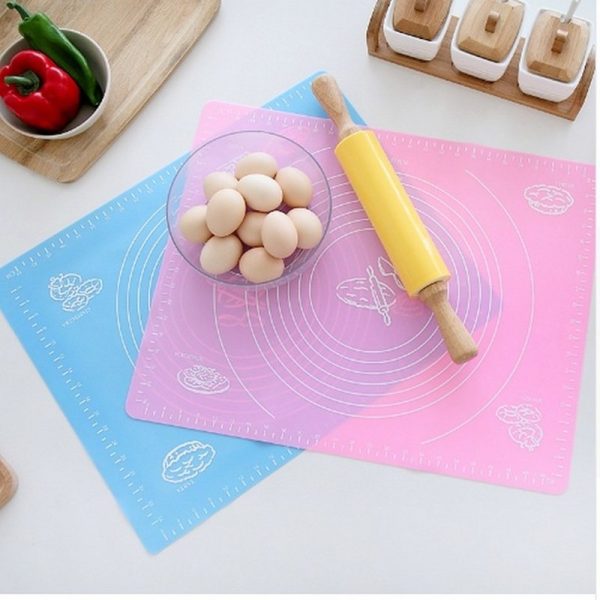 Silicone Pastry Mat – 14 Inch Round Non-stick Baking Mat With Measurements – Food-grade