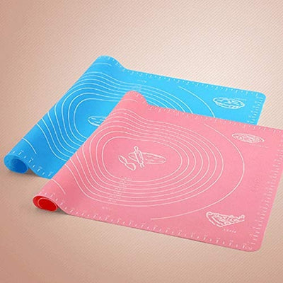 Silicone Pastry Mat – 14 Inch Round Non-stick Baking Mat With Measurements – Food-grade