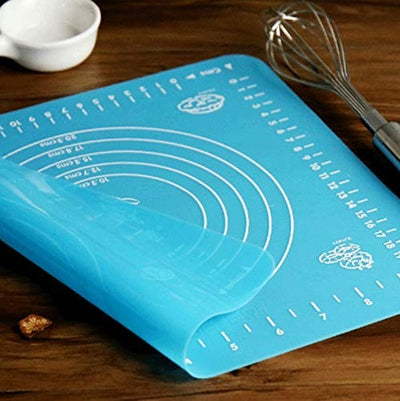 Silicone Pastry Mat – 14 Inch Round Non-stick Baking Mat With Measurements – Food-grade